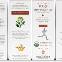 True Vine Pain Relief Oil — USDA Organic Mustard and Turmeric Oil for Inflammation and Pain Reliever for Arthritis, Joint, Knee & Muscles (50ml) - Image 2