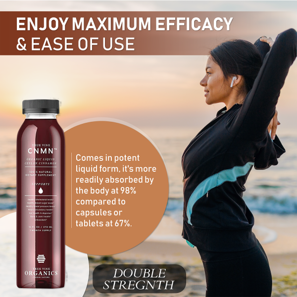 Double Strength Liquid Ceylon Cinnamon | True Vine Organics | natural health supplement